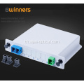 1X2 แยกประเภทไฟเบอร์ออปติก Splitter พร้อมตัวเชื่อมต่อ SC / APC
